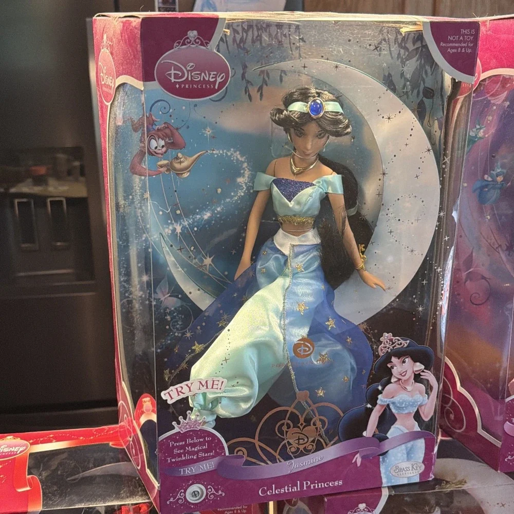 Brass Key Keepsakes Celestial Princess Disney Porcelain 5 Dolls New Unopened Box